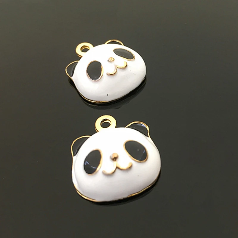 2016New 100Pcs Alloy Panda Head Pendant/Buttons for Wedding Decoration and DIY hair Accessories HZ205