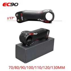 BALUGOE-Mountain Bike Stem, Lightweight Carbon Fiber Stem, World's Top Series, Full Scale, 70-130mm -17 Handle, Newest