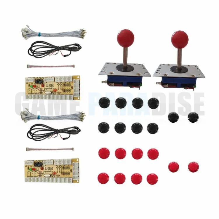 

DIY Zero Delay Arcade USB Encoder+Joystick+Push Buttons+Cables For Arcade MAME Game For Raspberry Pi