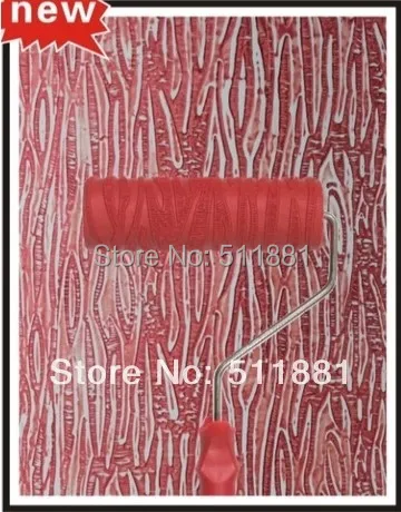 

8'' 200mm NCCTEC liquid wallpaper print roller tools FREE SHIPPING liquid wallpaper flower mould diatom ooze embossed