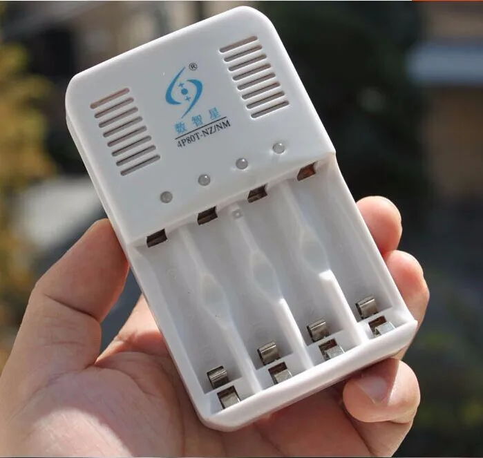 Cargador inteligente universal NiZn, batería AA AAA de 1,6 V, 1,2 V, NiMH, con lámpara convertidora LED