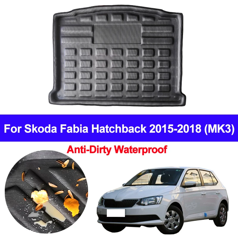 

Коврик для багажника Skoda Fabia Hatchback 2015, 2016, 2017, 2018 (MK3)