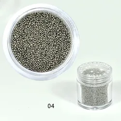1 pudełko 10ML szary kolor Micro Ball Mini paznokci kawior koraliki do paznokci dostarcza paznokci dekoracje artystyczne brokat dżetów do paznokci