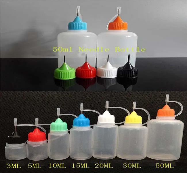 

1000pcs PE 50ml Plastic Needle Bottle With Childproof Cap Dropper Bottles For Electronic Cigarette eGo Empty oil Bottle