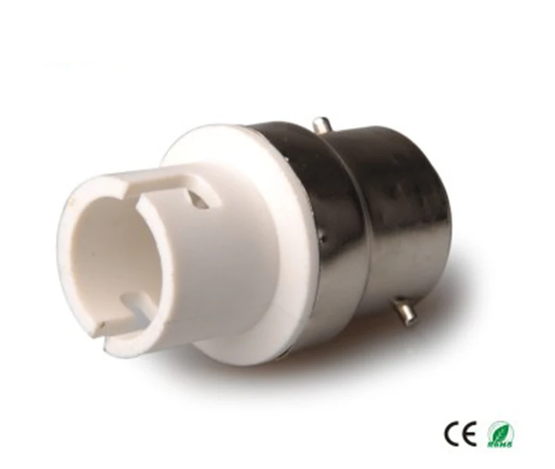 1pc B22 to BA15D lamp base adapter,bA15d to b22 light socket holder converter,allow you install BA15D lamp into b22 socket CE