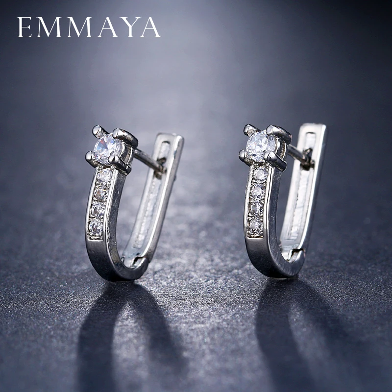 EMMAYA Wholesale Cheap Brincos Earrings Delicate Cute Cz Tiny Mini Earring Girl Women Gift