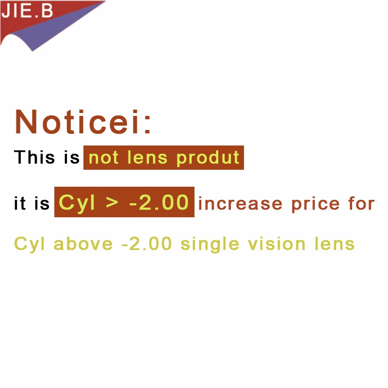 This can't be order alone,Increase used for CYL above -200 single vision lens