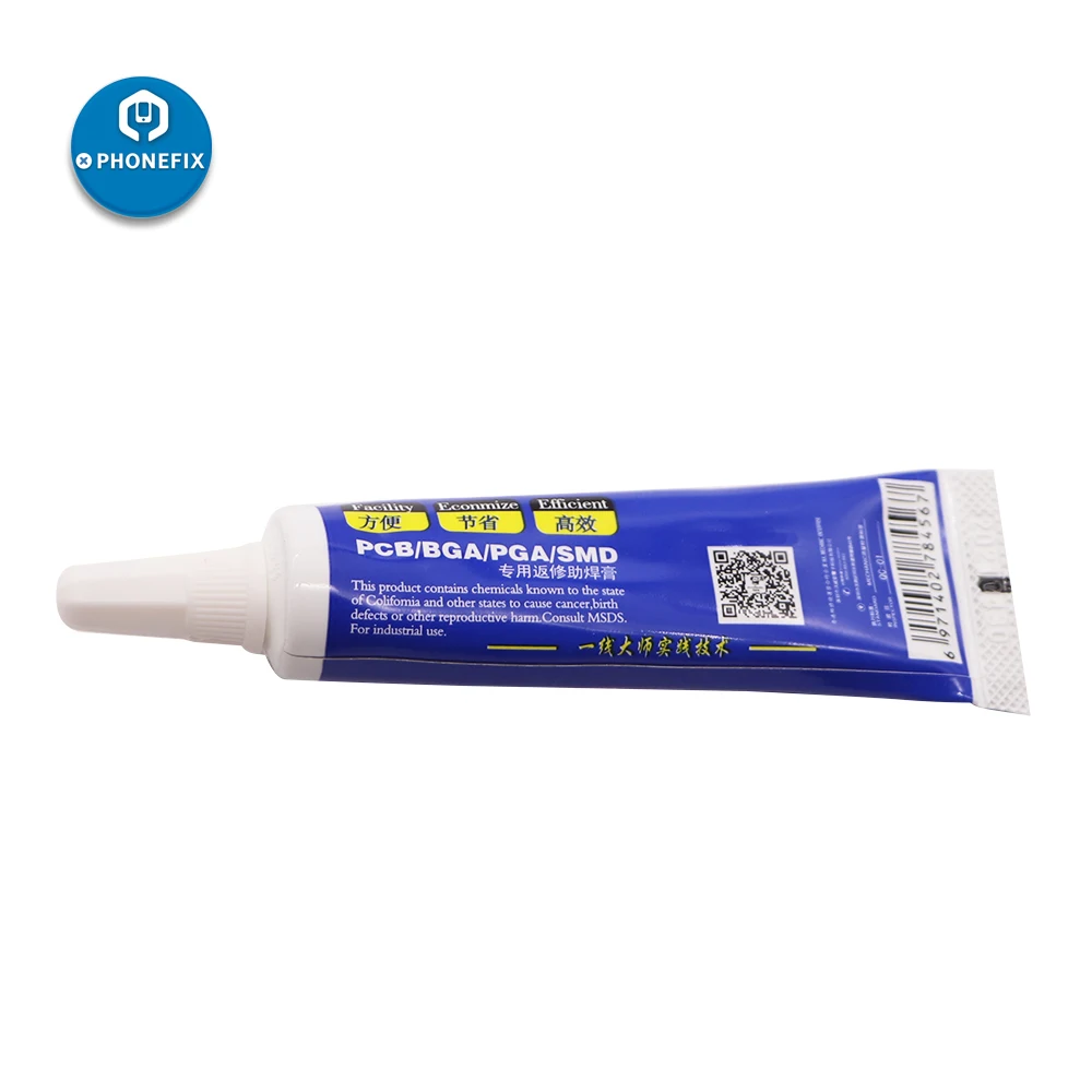 MECHANIC 15ML TF350 No-Clean Soldering Flux Paste Lead-Free Solder Paste for iPhone Motherboard BGA PCB CPU Soldering Tool