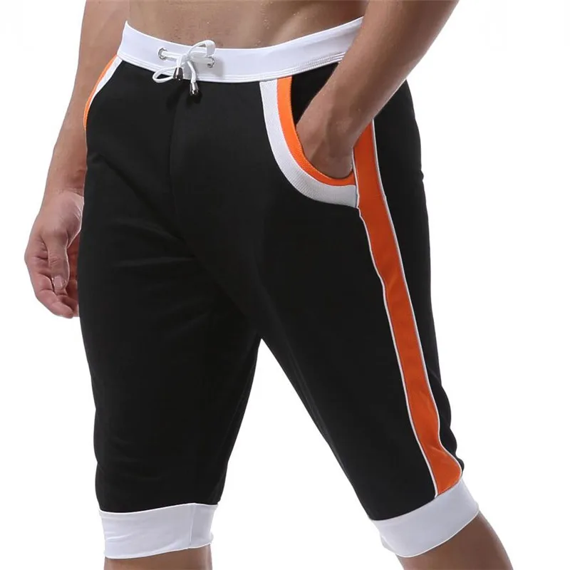 Pantalones cortos deportivos para hombre, Pantalón elástico de marca, a la moda, de secado rápido, para uso exterior en casa, Verano