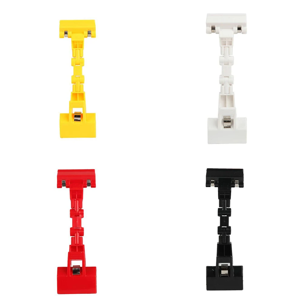 XRHYY Plastic Rotatable POP Premintehdw Adjustable Merchandise Sign Display Clip Holder Clips Stand Price Advertising Tag Holder