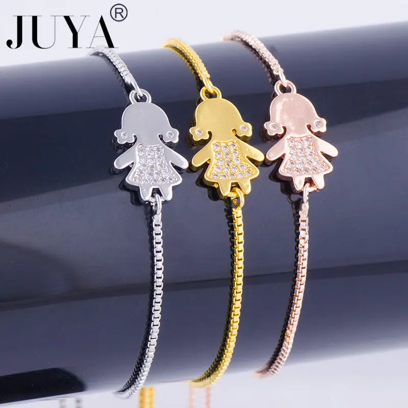 kawaii jewelry Kids Bracelet Charms Handmade Women Kids Jewelry copper zircon boys girls mama bracelets gift