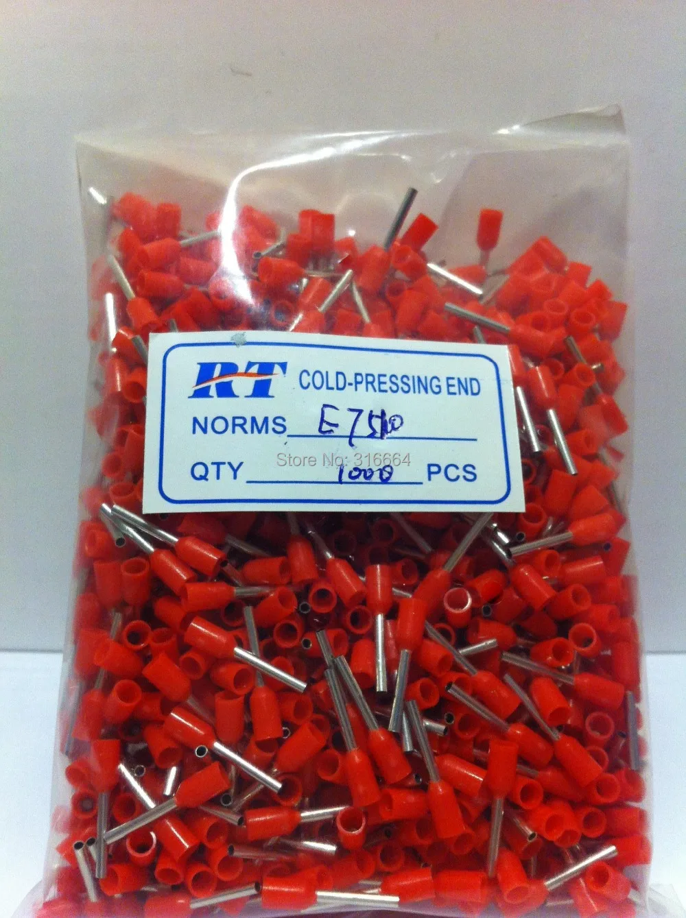 E7510  20 AWG 0.75mm2 bootlace Ferrules for  wire Tubular terminal connector image 6
