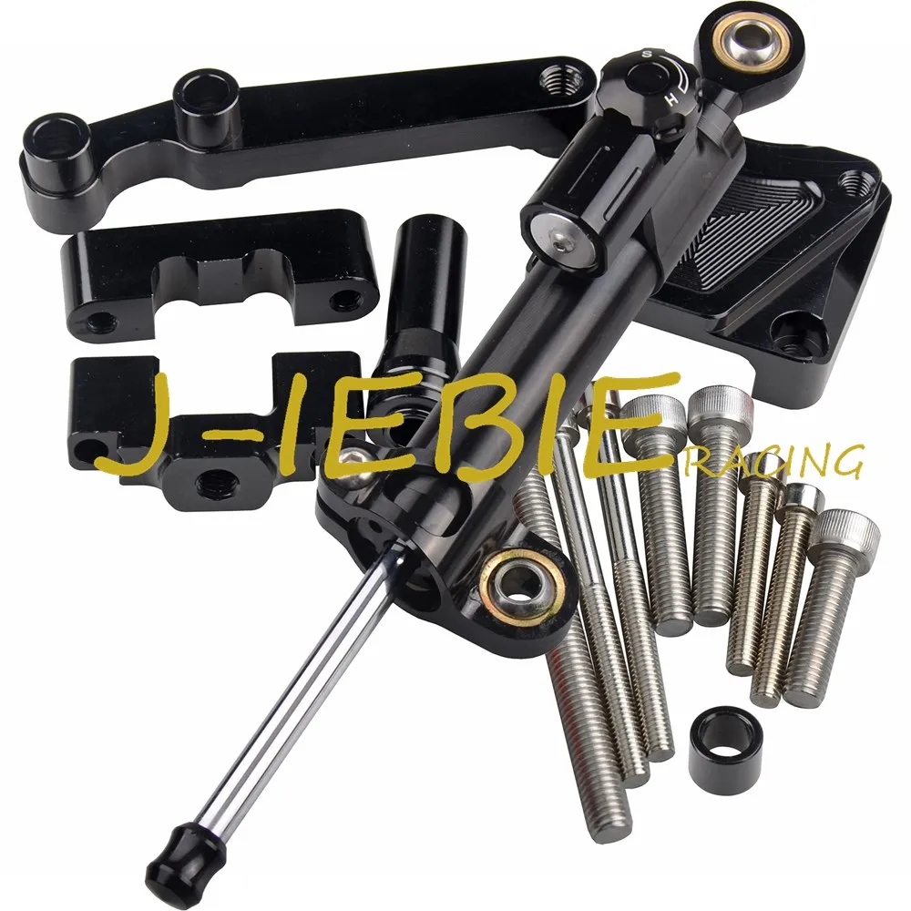 

CNC Steering Damper Stabilizer and Black Bracket Mounting For Kawasaki Ninja 300 NINJA300 EX300 2013-2016 2014 2015