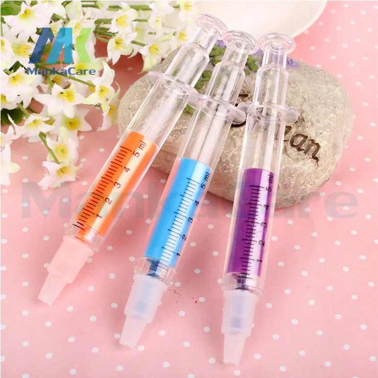 

30 Pcs Creative syringe highlighter syringe highlighter marker graffiti lovely office supplies stationery