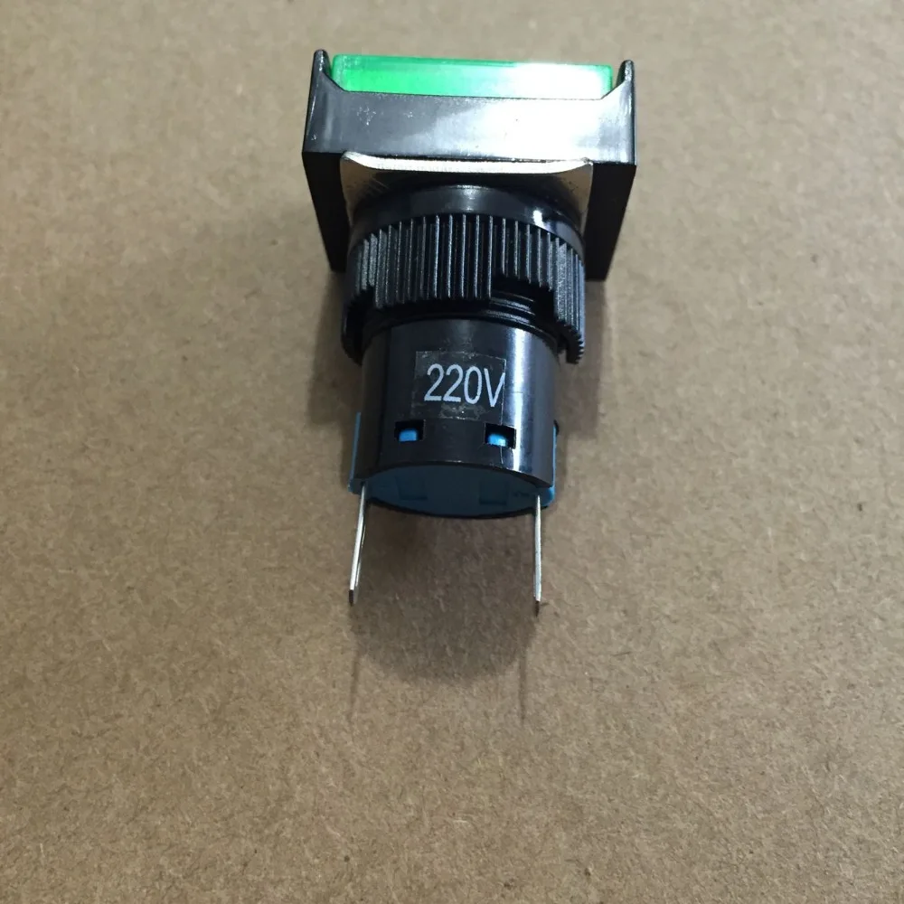 Panel de montaje tipo LED, luz indicadora verde AC 220V