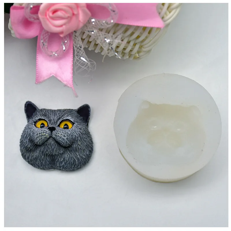 Silicone Mold Short-haired Cat Shaped Handmade Chocolate Soap Mold Fondant Cake Decoration Tool DIY Biscuit Mold Food Safe K265