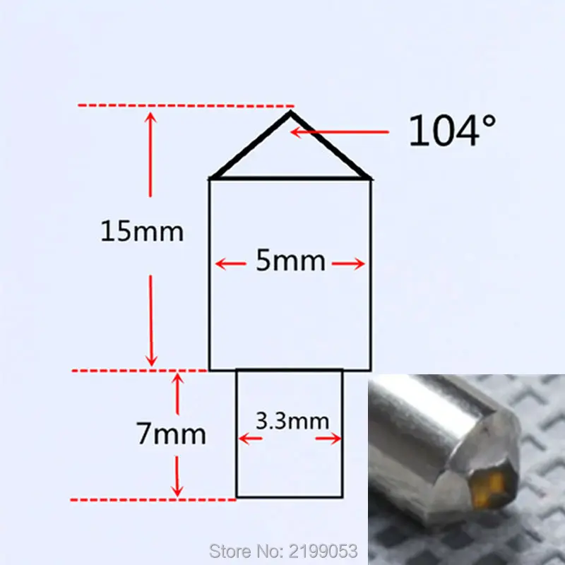 Imagem -03 - Diamante Carve Tool Gravura em Pedra Derivada Bocados de Agulha Dremel Gravura Bit 20 Pcs