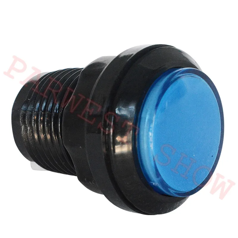 Hot 20PCS/LOT 32mm LED Light illuminated Round Arcade Game Push Button Switch/Small Round Black Edge Arcade LED Push Buttons