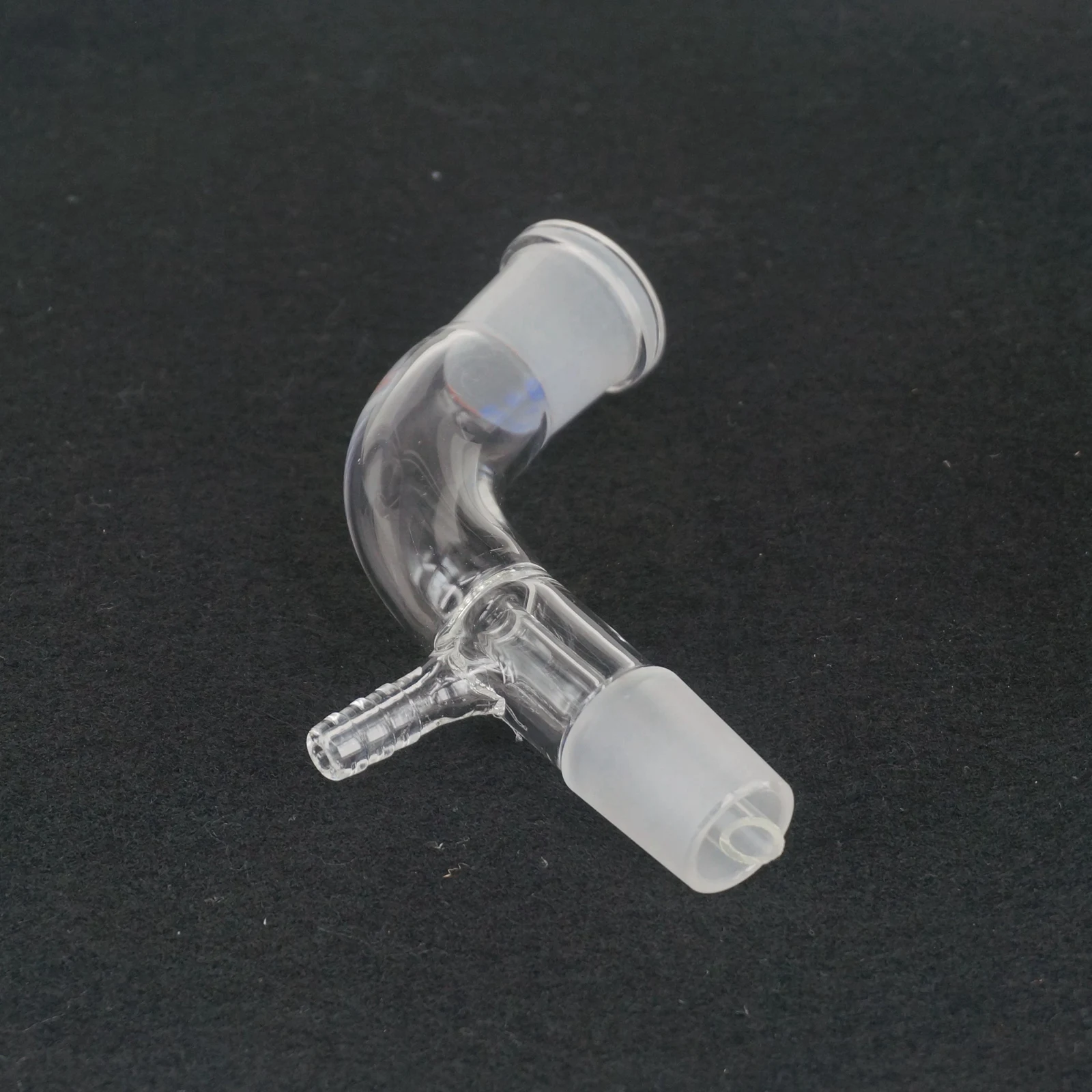 Récepteur de vide en verre de laboratoire, Joint 24/29, coude à 105 degrés, adaptateur de démontage, tête de Distillation