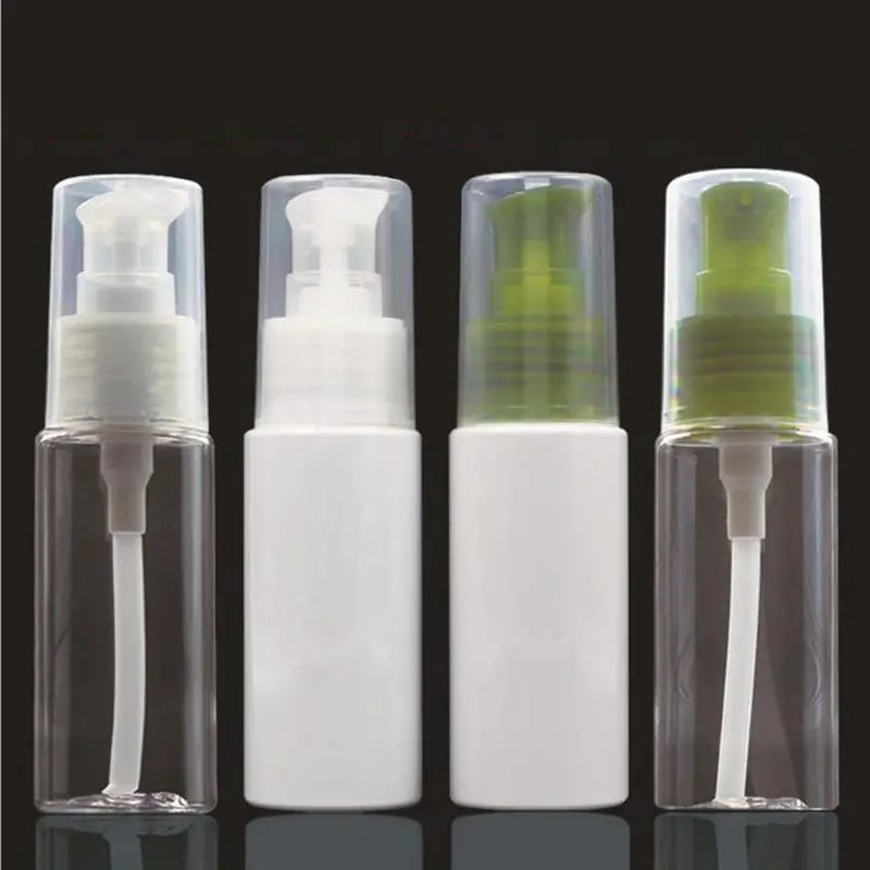 

PET 50ml Empty Bottle Transparent Plastic Liquid Foaming Soap Pump White Cream Mousse Bottles Containers