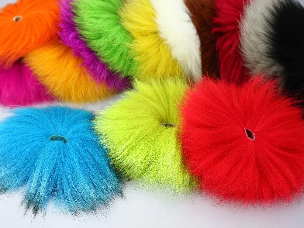 Dyed Arctic Marble Fox Tail Hair Fly Tying Material - 2 Pcs Per Pack