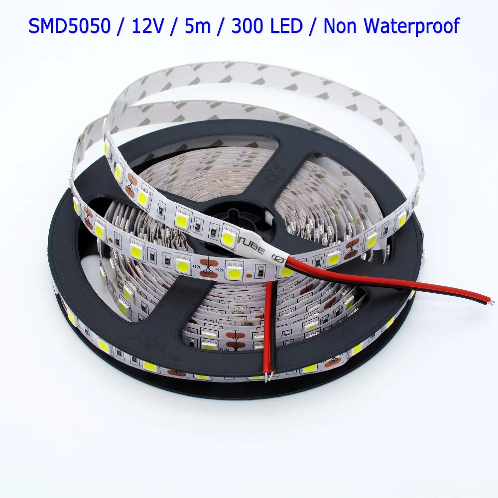 

Wholesale 5m/lot LED Strip 5050 Flexible Light,60Led/m,300Led,DC 12V,White,Warm White,Red,Green,Blue,RGB,Yellow,Pink,Purple