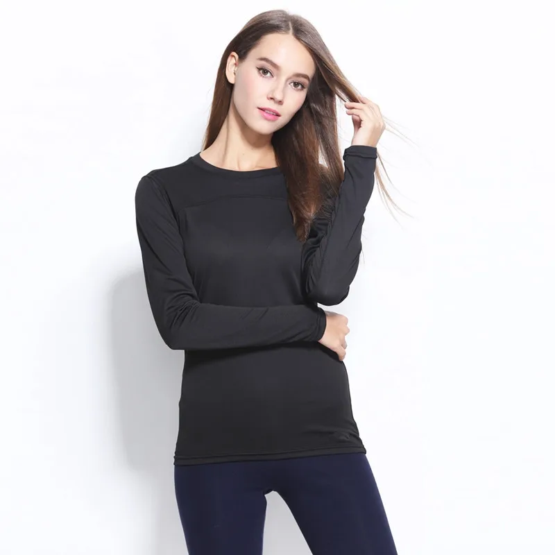 

Большой 3XL Женская Повседневная футболка высокая эластичность весна осень дышащая быстросохнущая с длинным рукавом модная фитнес-футболки