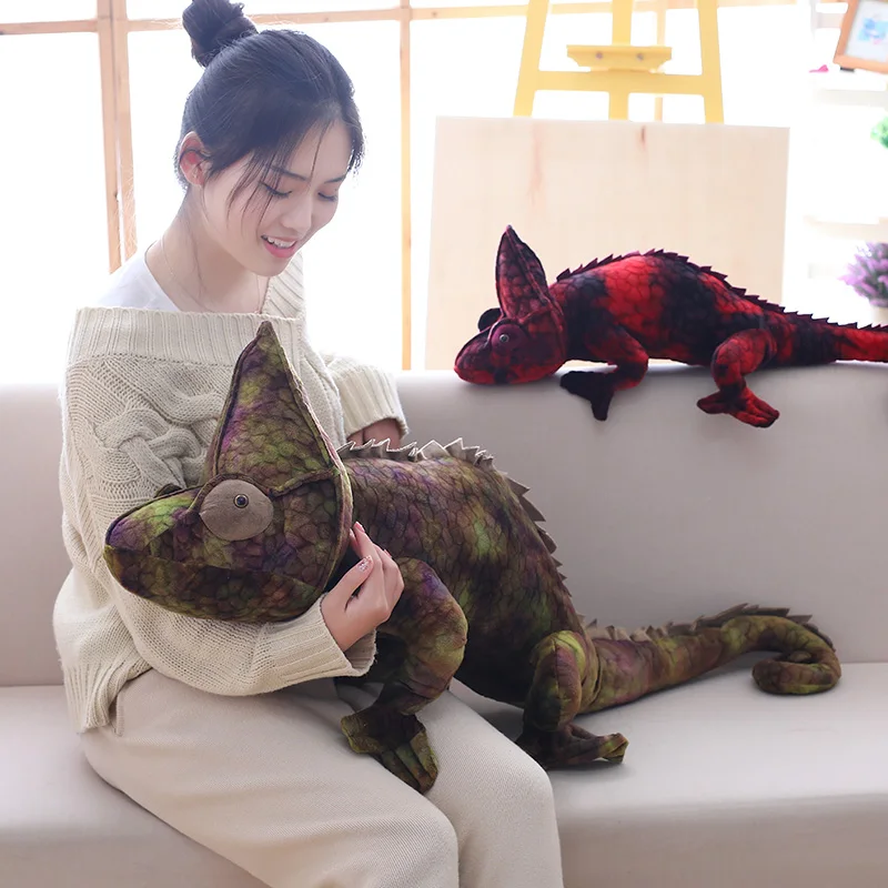 1 PC 70 ซม./100 ซม.จําลอง Chameleon Plush ของเล่นสร้างสรรค์การ์ตูน Chameleon ตุ๊กตาสัตว์ตุ๊กตาเด็ก Appease ของเล่นเด็กนําเสนอ