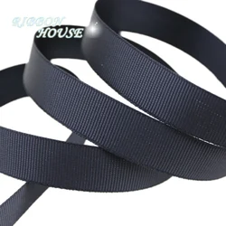 (10 meters/roll)25mm Black Grosgrain Ribbon Webbing Decoration Gift Ribbons DIY