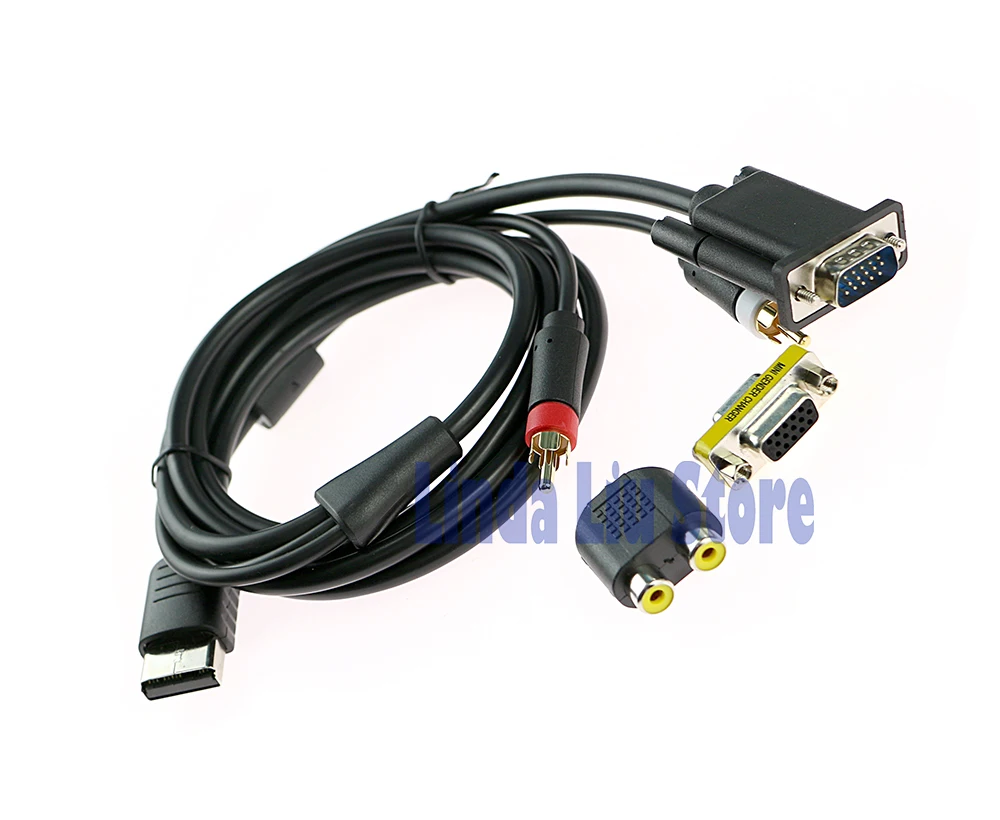 سلك صوت وفيديو عالي الوضوح PAL NTSC VGA كابل صندوق كابل VGA لـ SEGA Dreamcast DC