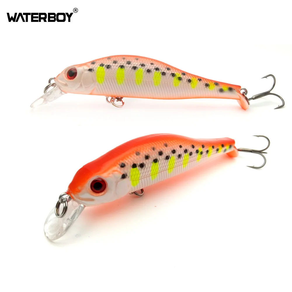 WATERBOY 8cm 10g RipStop Jerkbait Fishing Minnow Lure Classical Lifelike Wobbler Bait Swimming Colorful Spray Fish Tackle