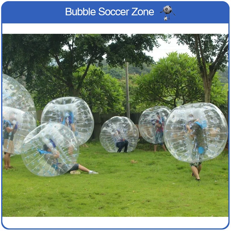 Free Shipping 0.8mm PVC 1.5m Inflatable Bubble Soccer Ball Human Hamster Ball Air Bumper Ball Adult Inflatable Bubble Football