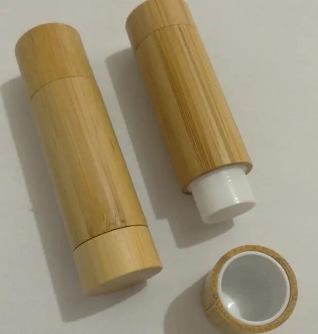 

50pc/lot 5g bamboo empty lip gross container lipstick tube DIY container,5ml lip balm tubes bamboo lipstick tube lin2351