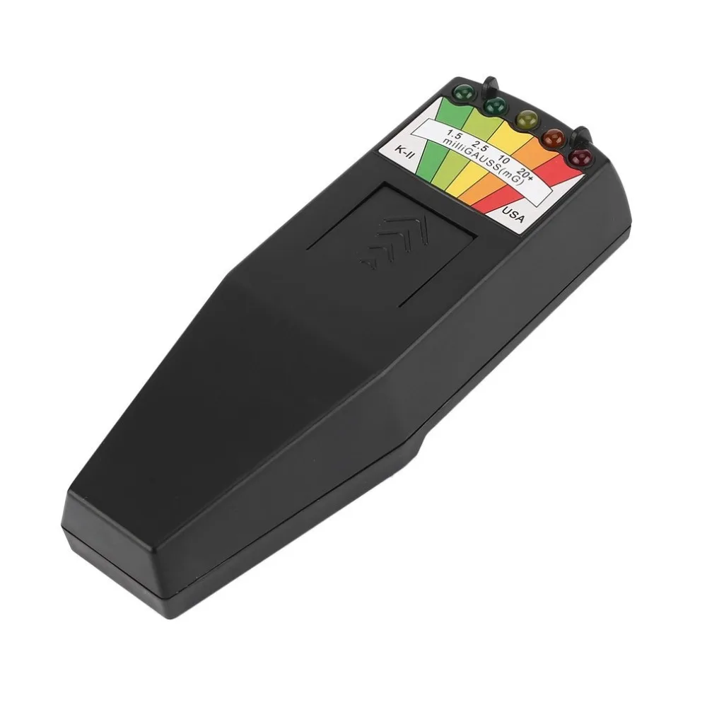 EMF-1 Magnetic Field Tester EMF Radiation k-ii Portable 5-led Indicator Gauss Portable UV Reactive Color Label