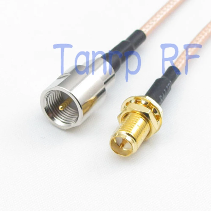 

10pcs 15CM Pigtail coaxial jumper cable RG316 cord 6inch FME male plug to RP SMA female jack RF adapter connector