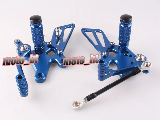 CNC Adjustment Rearset Rear Set Footpegs Footrest Foot Pegs Rest For Kawasaki Ninja 250R EX250J 2008 2009 2010 2011 2012