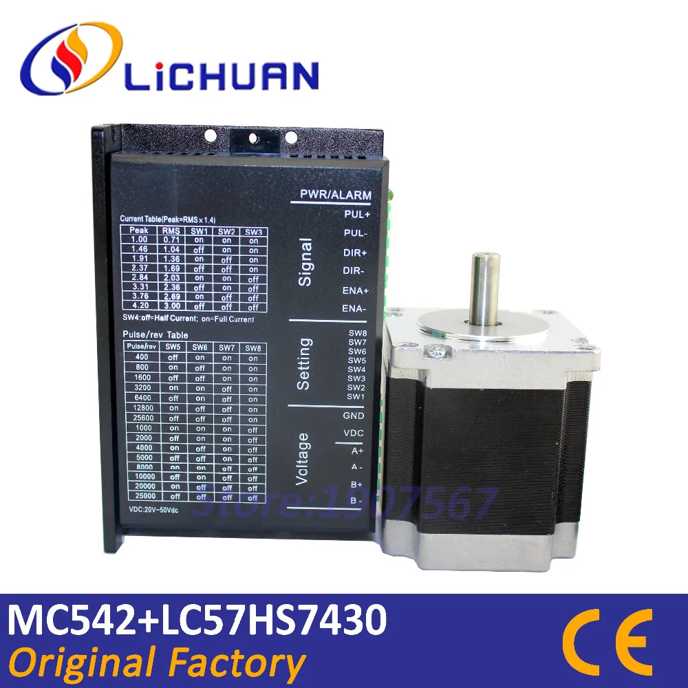 

LICHUAN 2 phase liner motor NEMA23 1.5N.M hybrid stepping motor parts 4.2A cnc controller stepper motor drive supplier