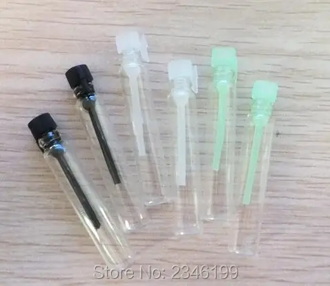 

1ML Glass Bottle, 1ML Mini Vial, Cosmetic Toner Essential Oil Perfume Packing Bottle, Sample Sub-bottling, 100pcs/lot