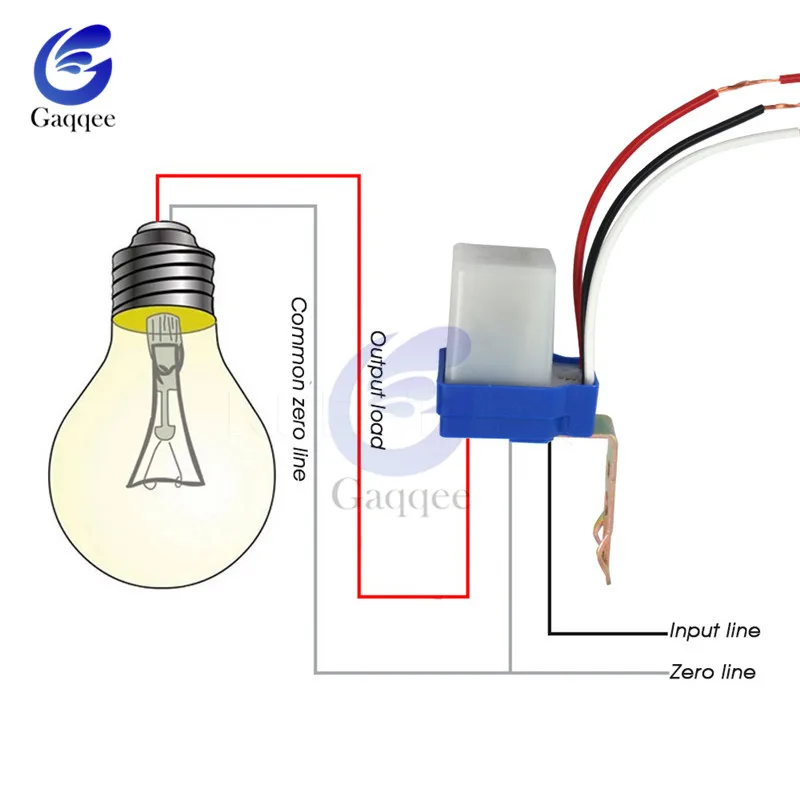 Automatic Auto On Off Photocell street Light Switch DC AC 220V 50-60Hz 10A Photo Control Photoswitch Sensor Switch DC 12V 24V