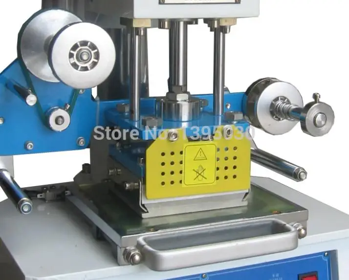 110 V อัตโนมัติเครื่องปั๊มหนัง LogoStamping ความดันเครื่อง Stamper ชื่อการ์ด Stamping Maker