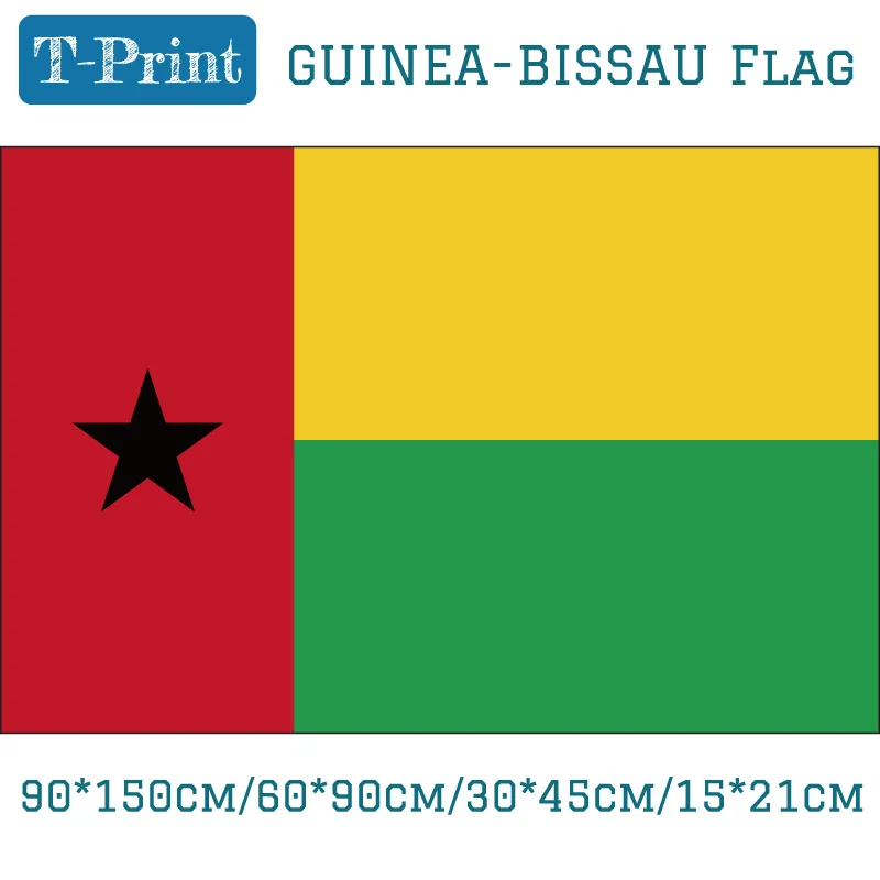 

The Republic of Guinea-Bissau National Flag 90*150cm 60*90cm 15*21cm 30*45cm Car Flag 3x5ft Banners For Decoration