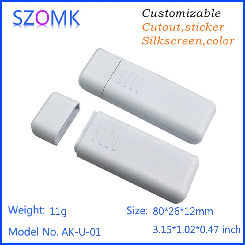 10Pieces SZOMKElectronics plastic small 3.0 USB case 80*26*12 mm