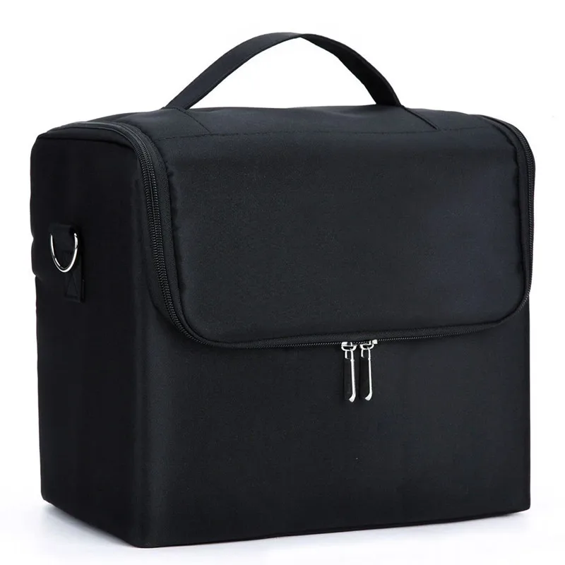 Professional makeup suitcase bags portable canvas tote travel toolbox handbag cosmetic storage tool bag waterproof luggage box