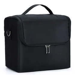 Professional makeup suitcase bags portable canvas tote travel toolbox handbag cosmetic storage tool bag waterproof luggage box