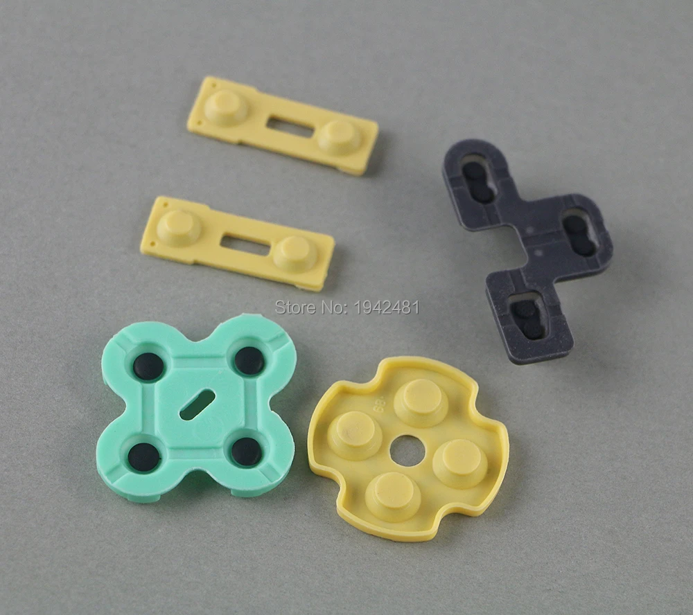 50set per Sony PS2 Controller riparazione cuscinetti in silicone di gomma conduttiva per Playstation 2 maniglia una versione di ricambio