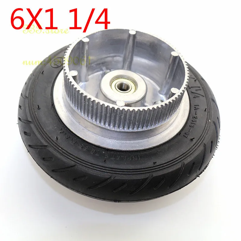 6x1 1/4 tyre wheel 150MM Wheel Aluminium Hub Inner Tube Electric Scooter 6 Inch Pneumatic Tire Electric scooter belt size