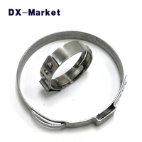 8.8mm-24.1mm , 304 Stainless Steel Single Ear Clamp Clip ,Clamping Band Adjustable Clip Clamps ,C014