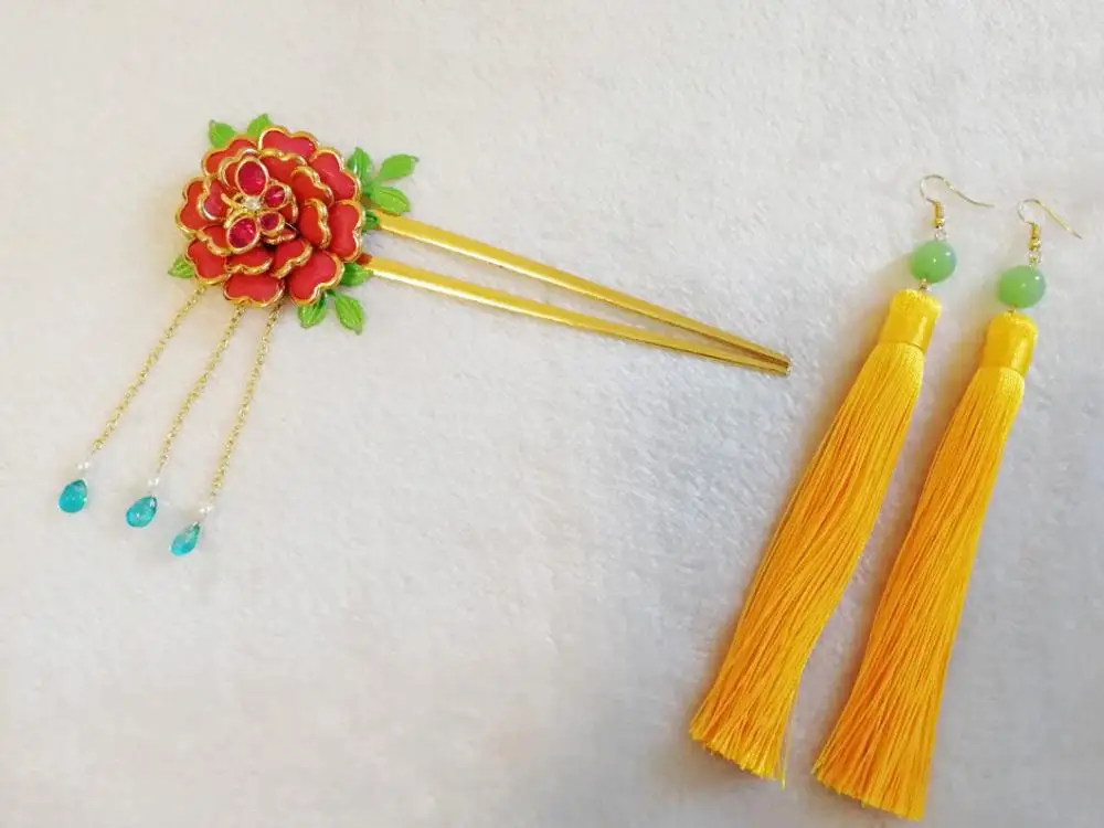 Yona-Handmade Cobre Anime Cosplay Hairpin, Grampo de Cabelo, Hairpieces, Traje Acessório, Nova Moda, 110