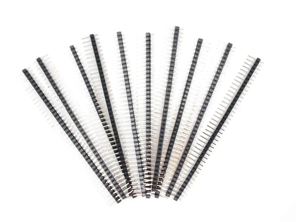 10 stks 40 Pin 1x40 Rij Man 2.54 Breekbare Pin Header Connector Strip