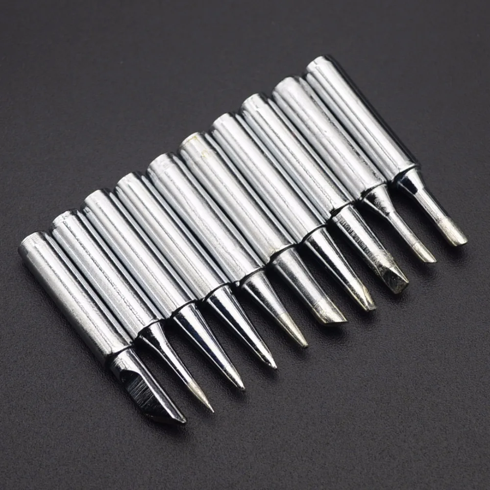 10pcs/lot onstant-temperature Uk Common Solder Soldering Iron Tip For Hakko Rework Soldering Station Tool 900M 933